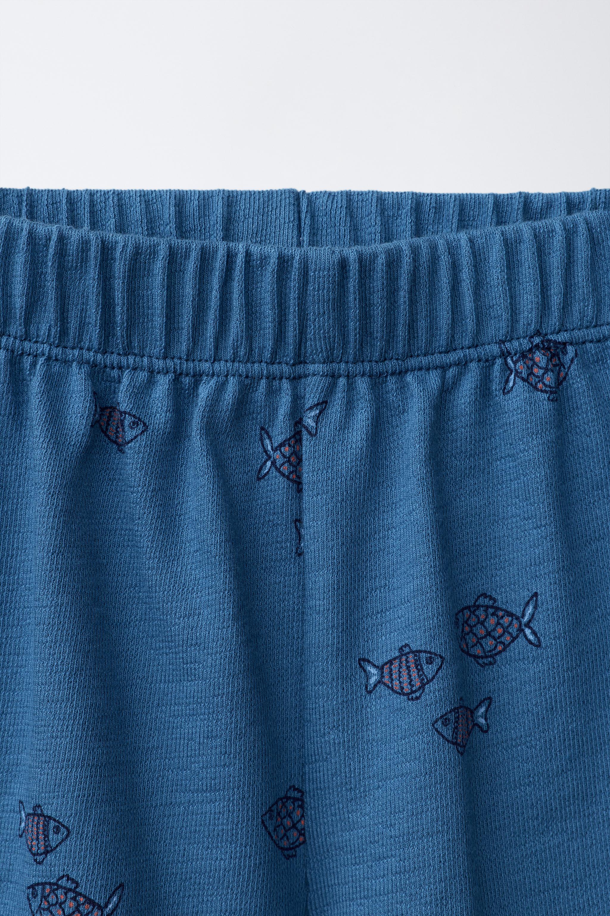 FISH PRINT SHORTS